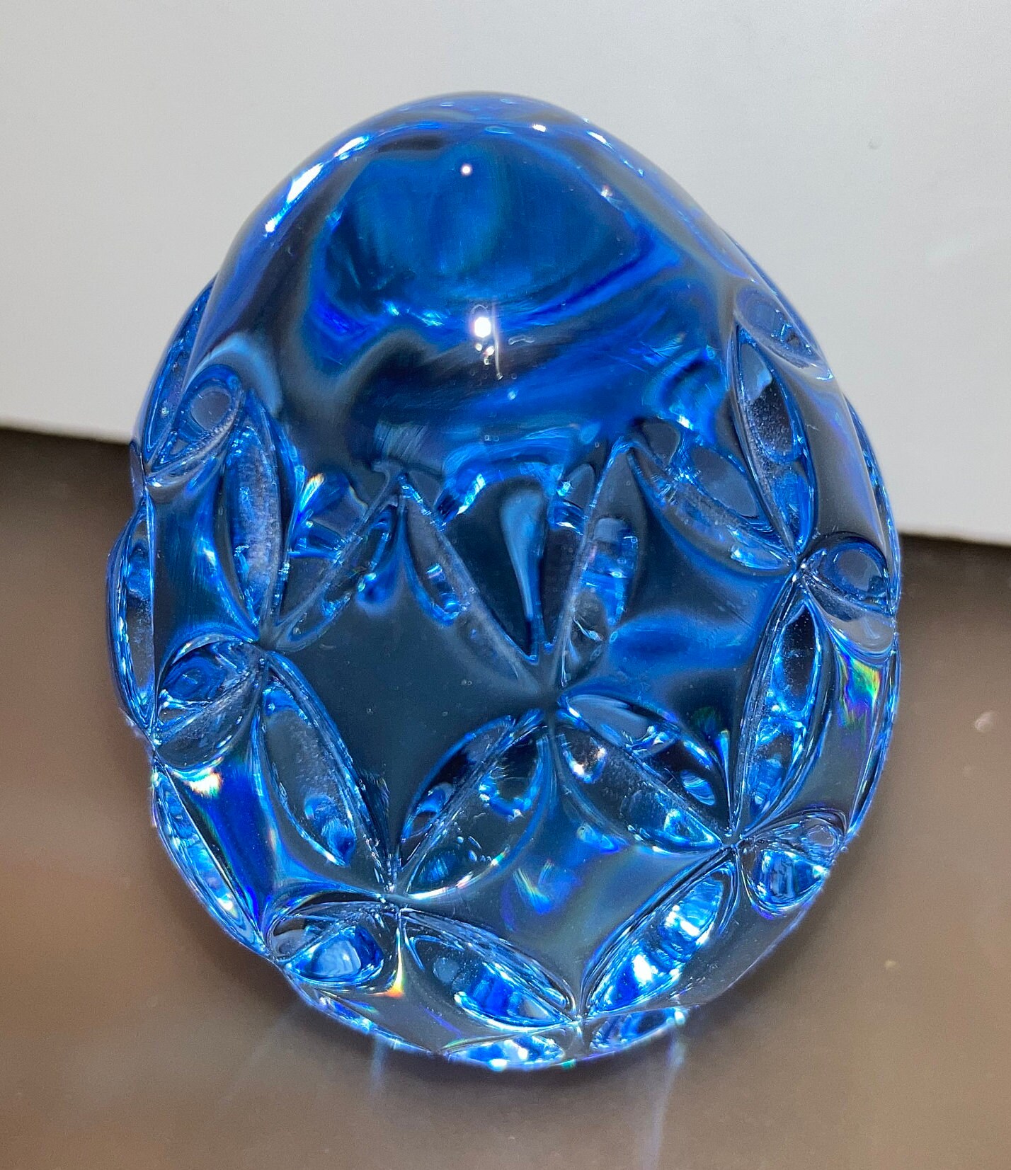 Waterford Crystal Blue Egg Waterford Crystal Egg Paperweight Etsy