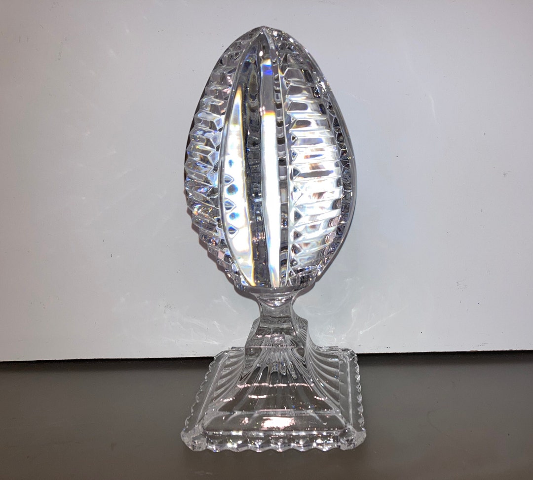 Vintage Poland Crystal Egg, Crystal Egg Paperweight, Vintage Clear ...
