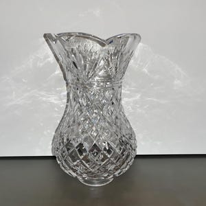 Waterford Hurricane Lamp Shade, Waterford Replacement Globe, Signed Waterford Candle Globe, 8&quot; Waterford Hurricane Globe Replacement, Mint