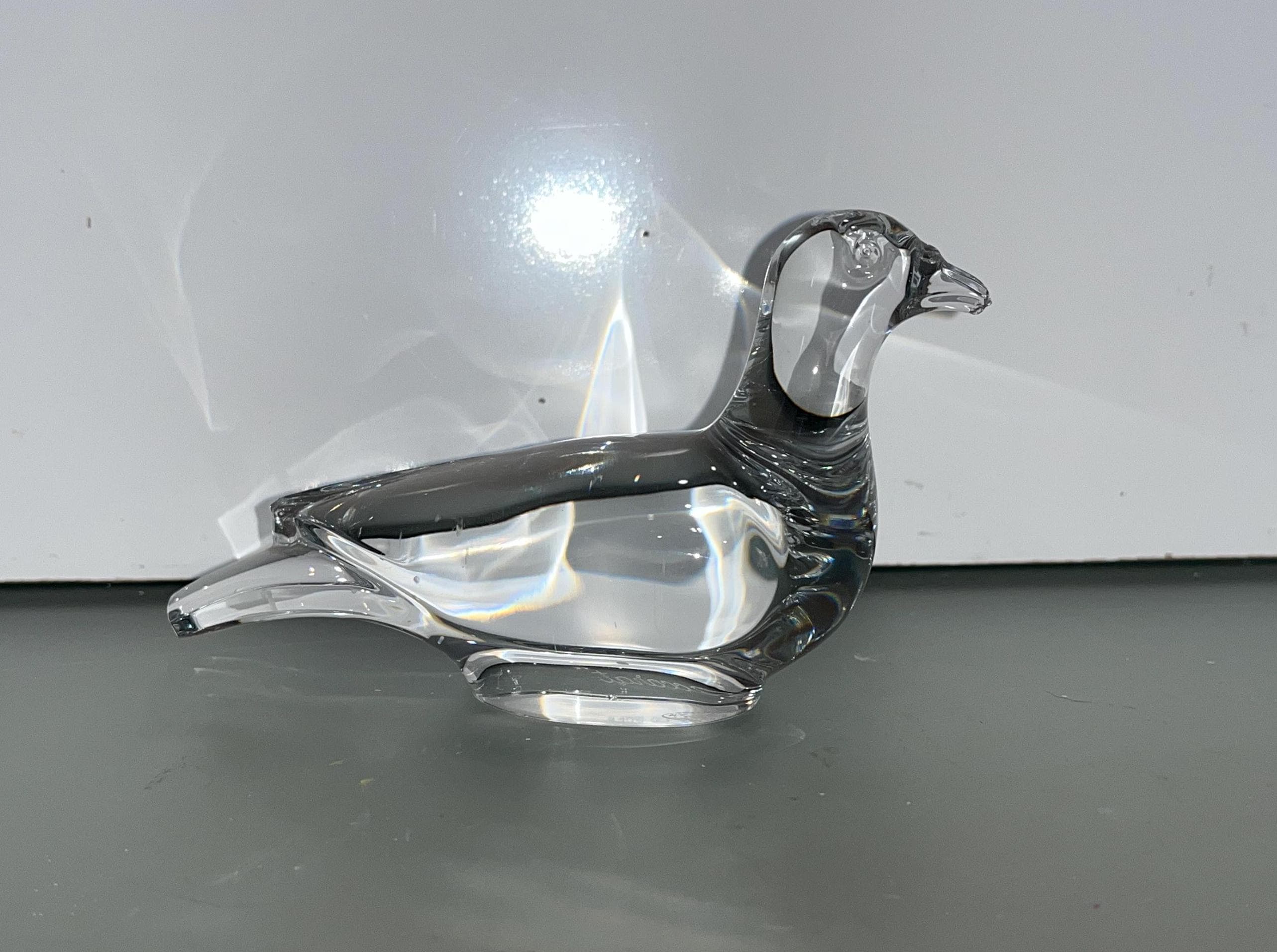 Baccarat Turtle Dove, Baccarat Lead Crystal Bird Figure, Baccarat