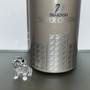 Swarovski Crystal St Bernard, Swarovski St Bernard Puppy, Swarovski 2&quot; Dog, Swarovski 7619 NR 000 006, Swarovski Faceted Dog, in the Box