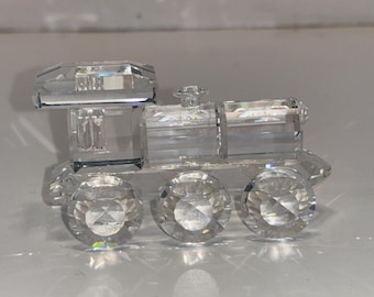 Swarovski Crystal Train Set, Locomotive Transportation, Wagon