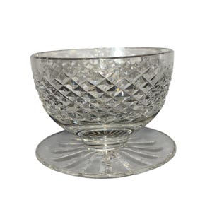 Waterford Alana Footed Bowl, Waterford Grapefruit Bowl, Waterford Irish Crystal 4&quot; Bowl, Alana Footed Dessert Bowl, Mint