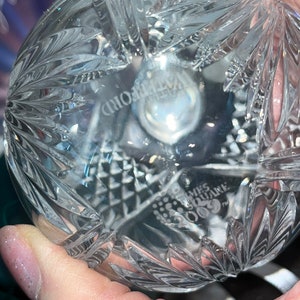 Waterford Crystal 2009 Times Square Ornament, Waterford Lighted Ball Ornament, Waterford 147011, Waterford Joy Ornament, New in box image 3