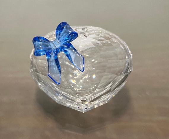 Swarovski Sweet Heart, Swarovski Blue Ribbon Crystal Heart