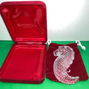 Waterford Crystal Seepferdchen, Waterford Seepferdchen Briefbeschwerer, Waterford Seepferdchen Cooler, Waterford Seepferdchen Cooler in Box