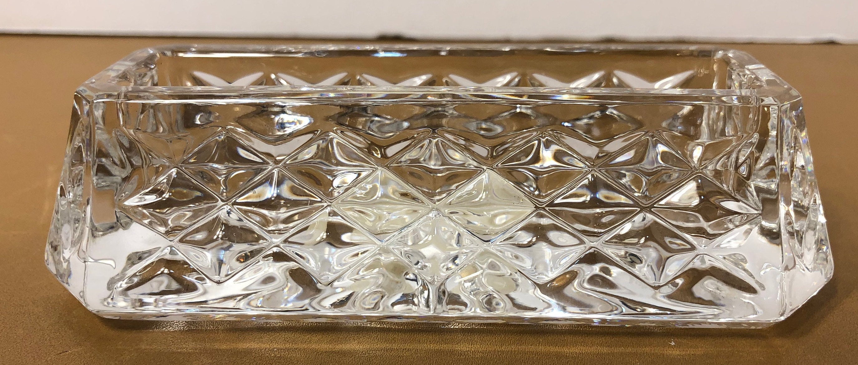 Waterford Crystal Business Card Holder Waterford Westover Etsy