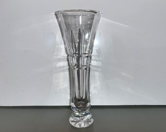 Vaso Waterford Glenmore, firmato Waterford, alto 7 1/2", bellissimo vaso di cristallo per fiori, vaso vintage Glenmore svasato, menta