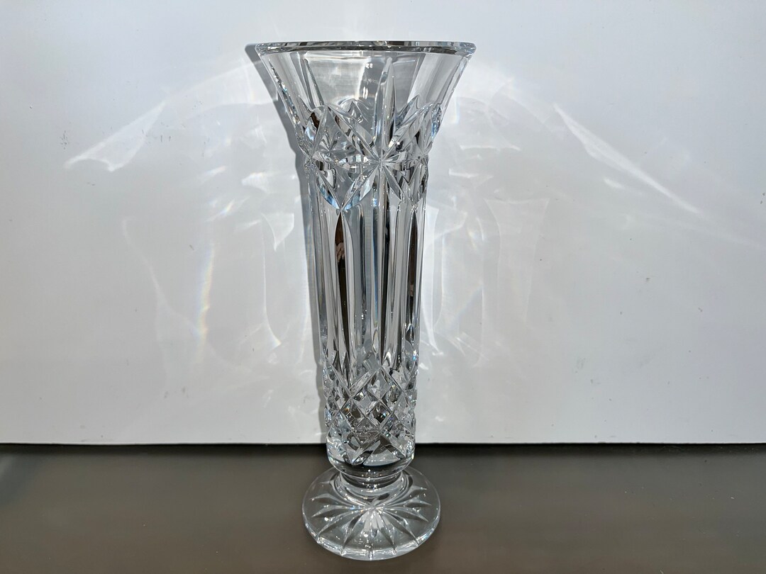 Vintage Waterford Balmoral 9 Vase, Waterford Balmoral Footed Vase