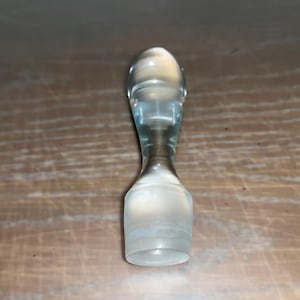 Vintage Glass Bottle Stopper, Vintage Bottle Stopper, Glass Bottle Stopper, 5" Tall X 1 3/8", Vintage Bottle Stopper, Mint