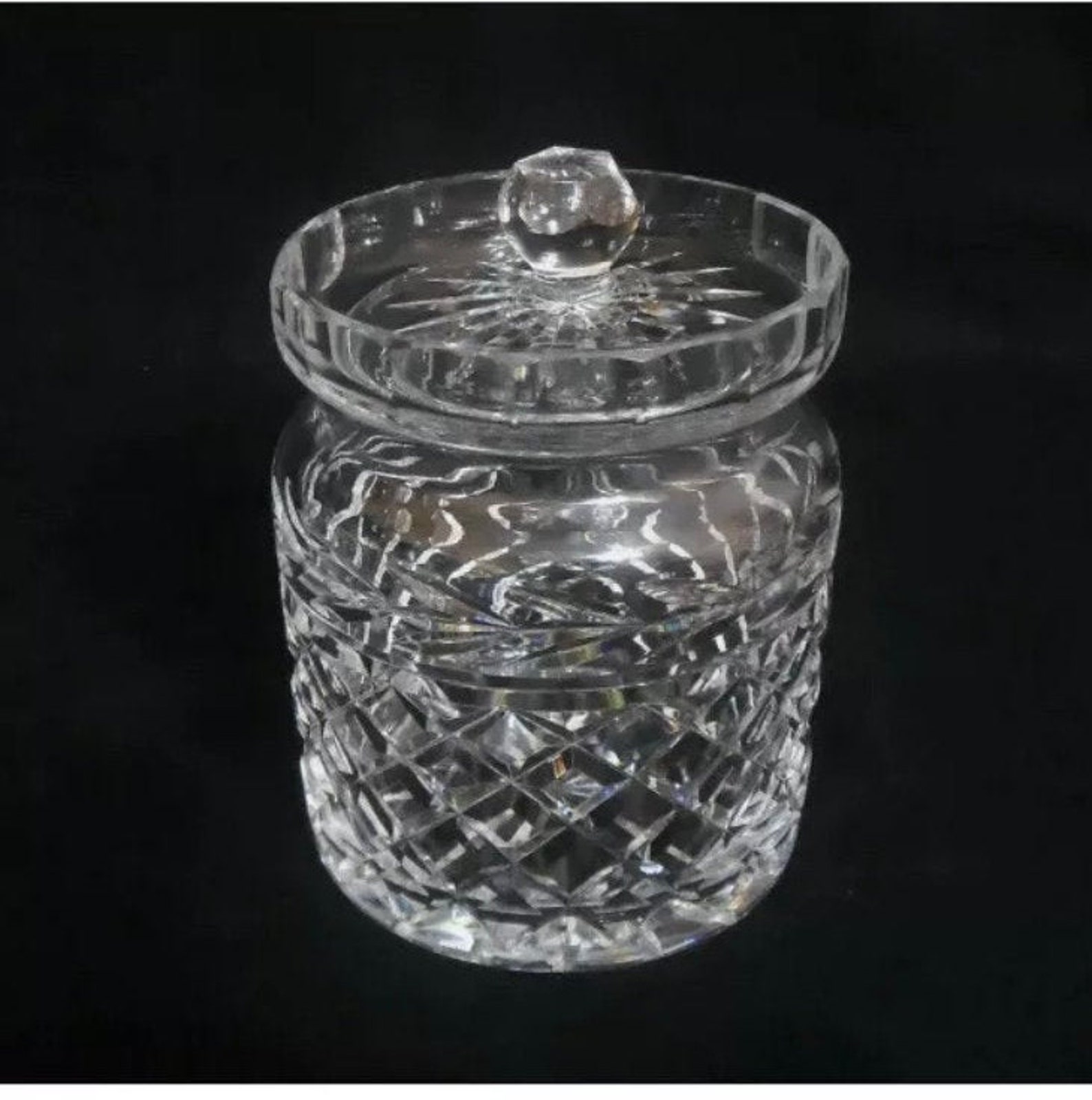 Waterford Glandore Biscuit Jar Crystal Waterford Cookie Jar Etsy