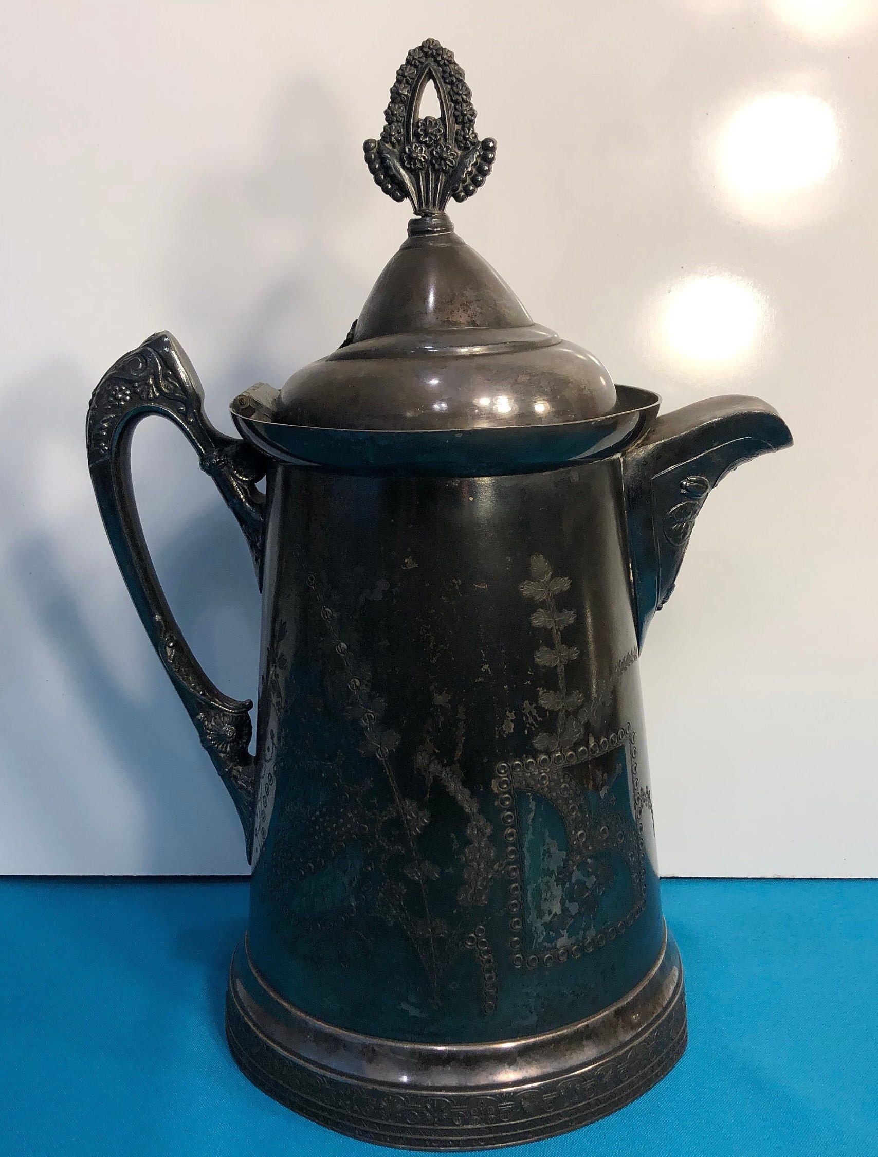 Antique Silver Plated Tea Pot Paunton 225 Silver Tea Pot Etsy