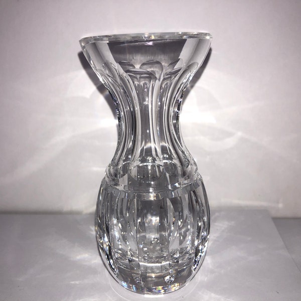 Waterford Crystal Times Square Flower Vase, Waterford Bud Vase 4" Tall, Star of Hope Bud Vase, Waterford Irish Crystal, Mint
