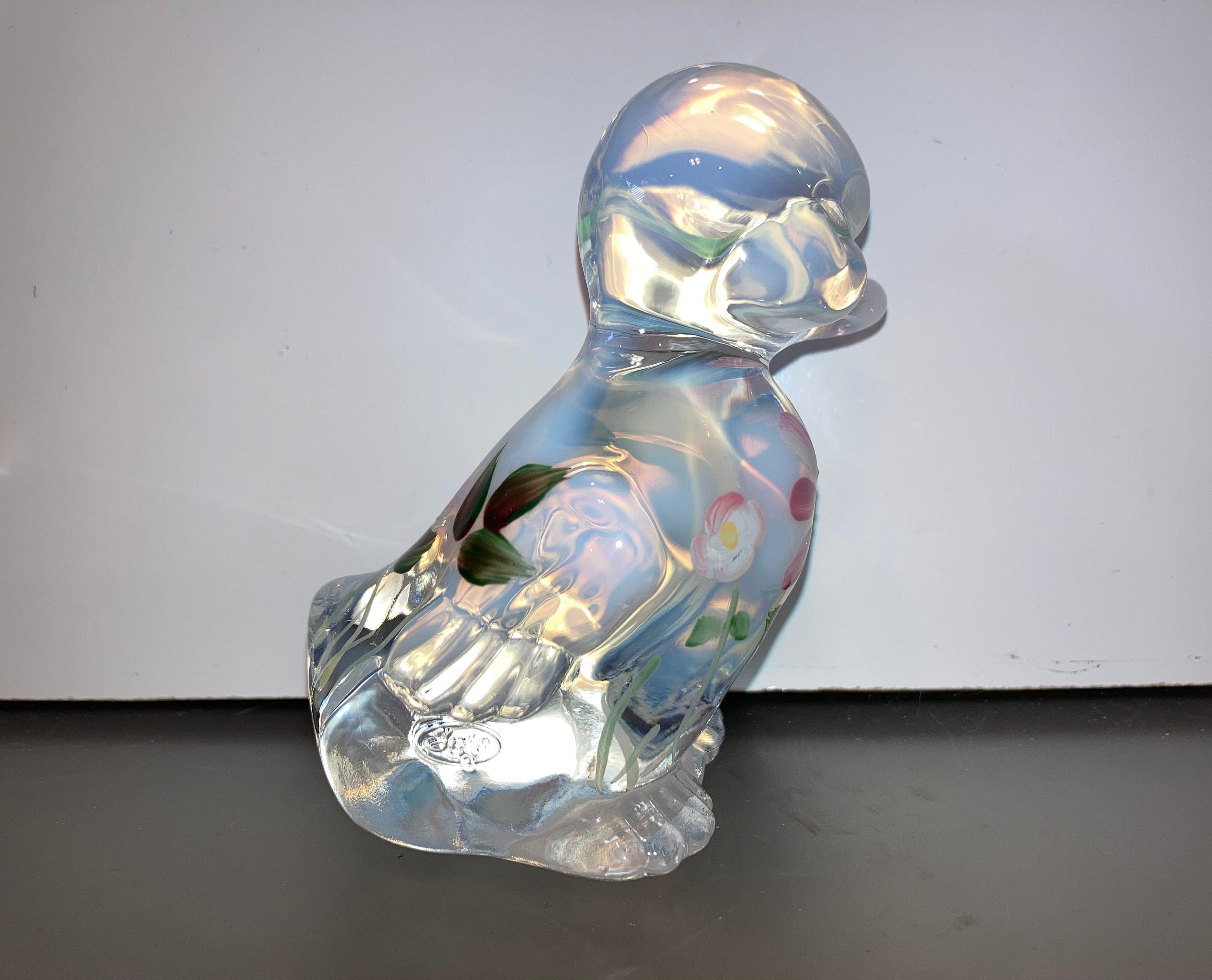 Fenton 1993 手描き冬の風景皿 Fenton K - Etsy