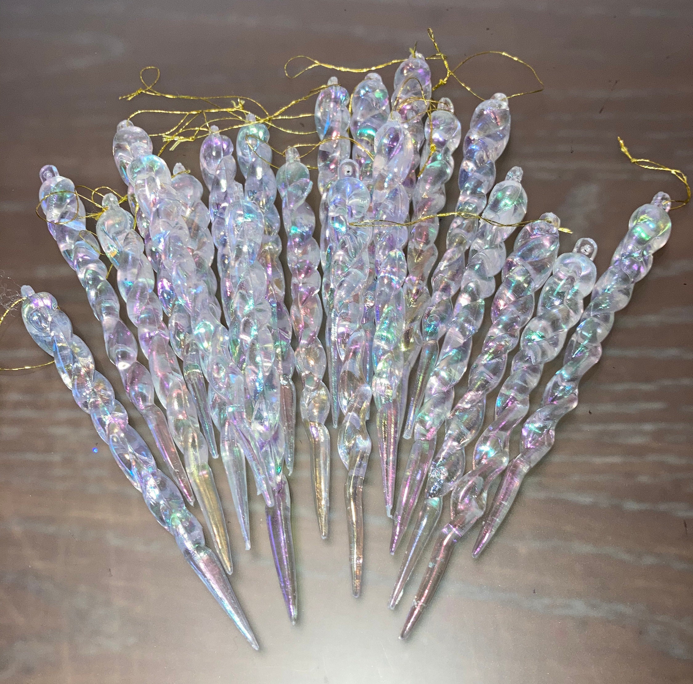 22 Vintage Icicle Christmas Ornaments Shatterproof 5 Etsy
