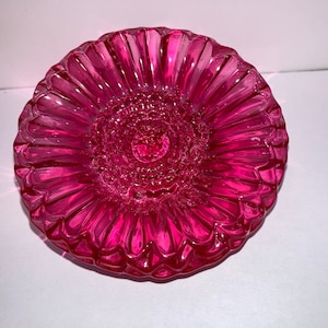 Waterford Crystal Gerber Daisy, Vintage Waterford Flower Figure, Signed Waterford Pink Flower, Waterford Fuchsia Daisy Figure, Good