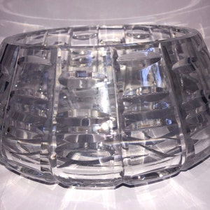 Vintage Waterford Tralee 7&quot; Bowl, Crystal Waterford Serving Bowl, Tralee Waterford Crystal Fluted Bowl, Tralee Bowl, Mint