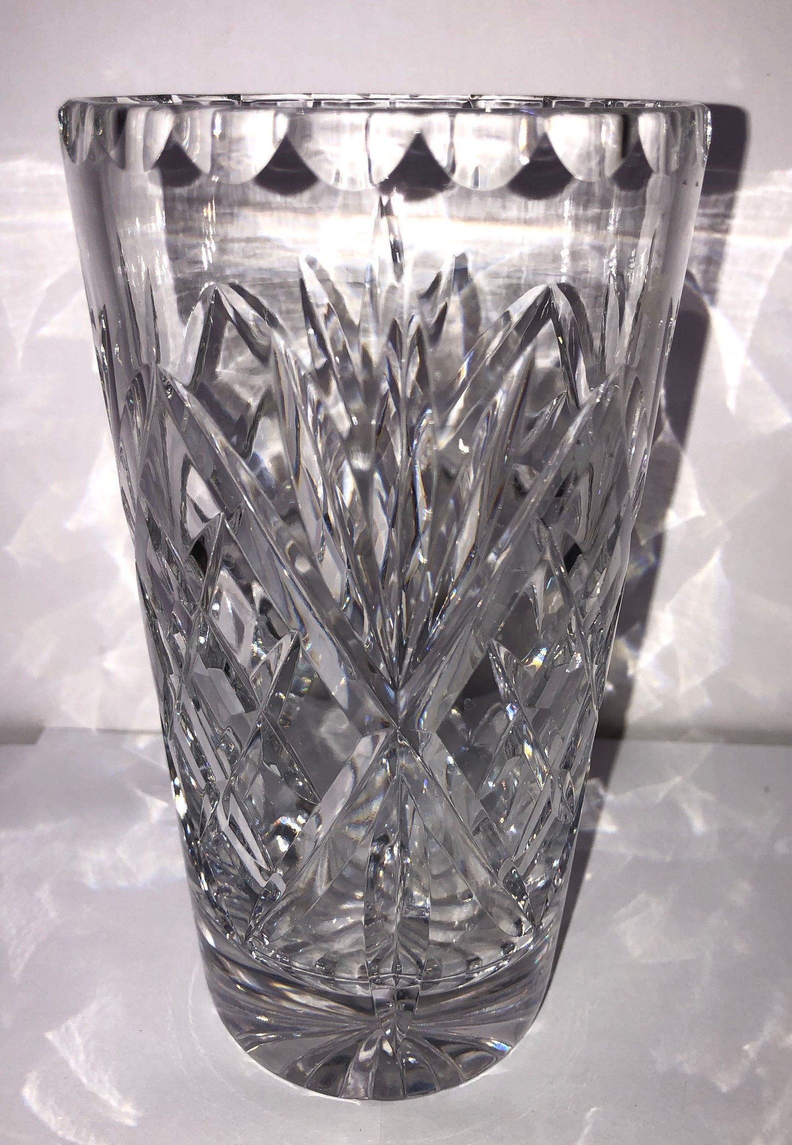 Royal Doulton Crystal Vase Crystal Doulton 6 Vase Etsy