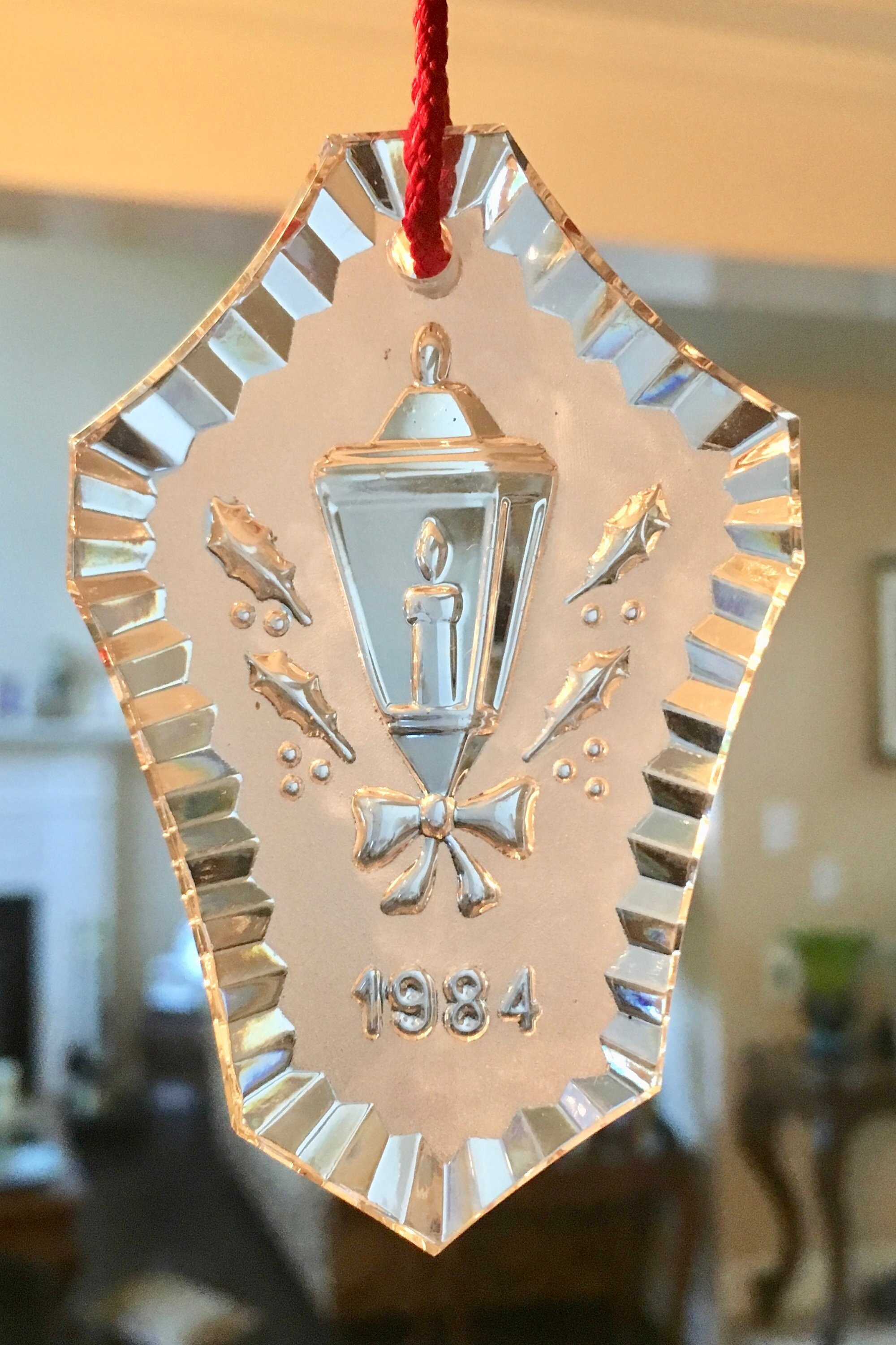 Vintage Waterford Crystal Ornament 1984 Collectible Waterford Etsy