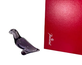 Baccarat Red Love Birds Saint Valentin Doves Figurine Paperweight