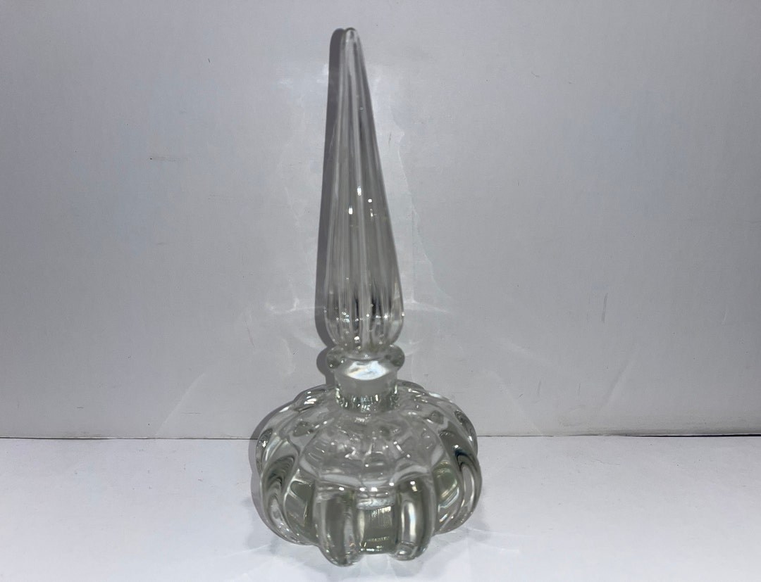 ミッドセンチュリー7インチ香水瓶、ヴィンテージフラワーシェイプ香水