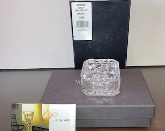 Waterford 2000 Society Box, Vintage Waterford Society Enrollment Box, Waterford Square Trinket Box, Waterford Desk, Waterford New in Box