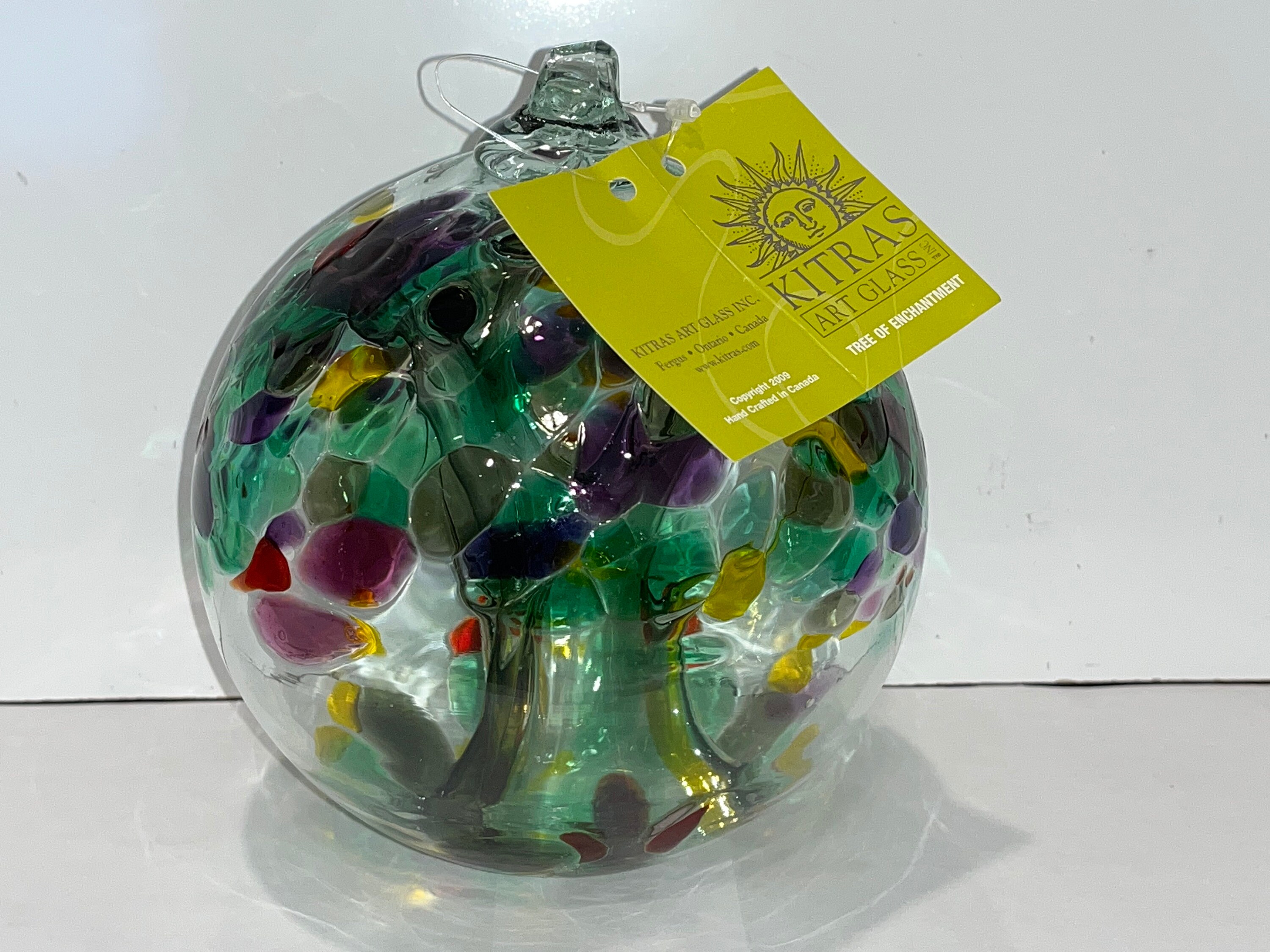 Kitras Blown Glass Ornament, Handmade Jumbo Art Glass Tree Ornament, 6 Hand  Blown Ornament Ball Christmas, 6 Gazing Ball, Mint 