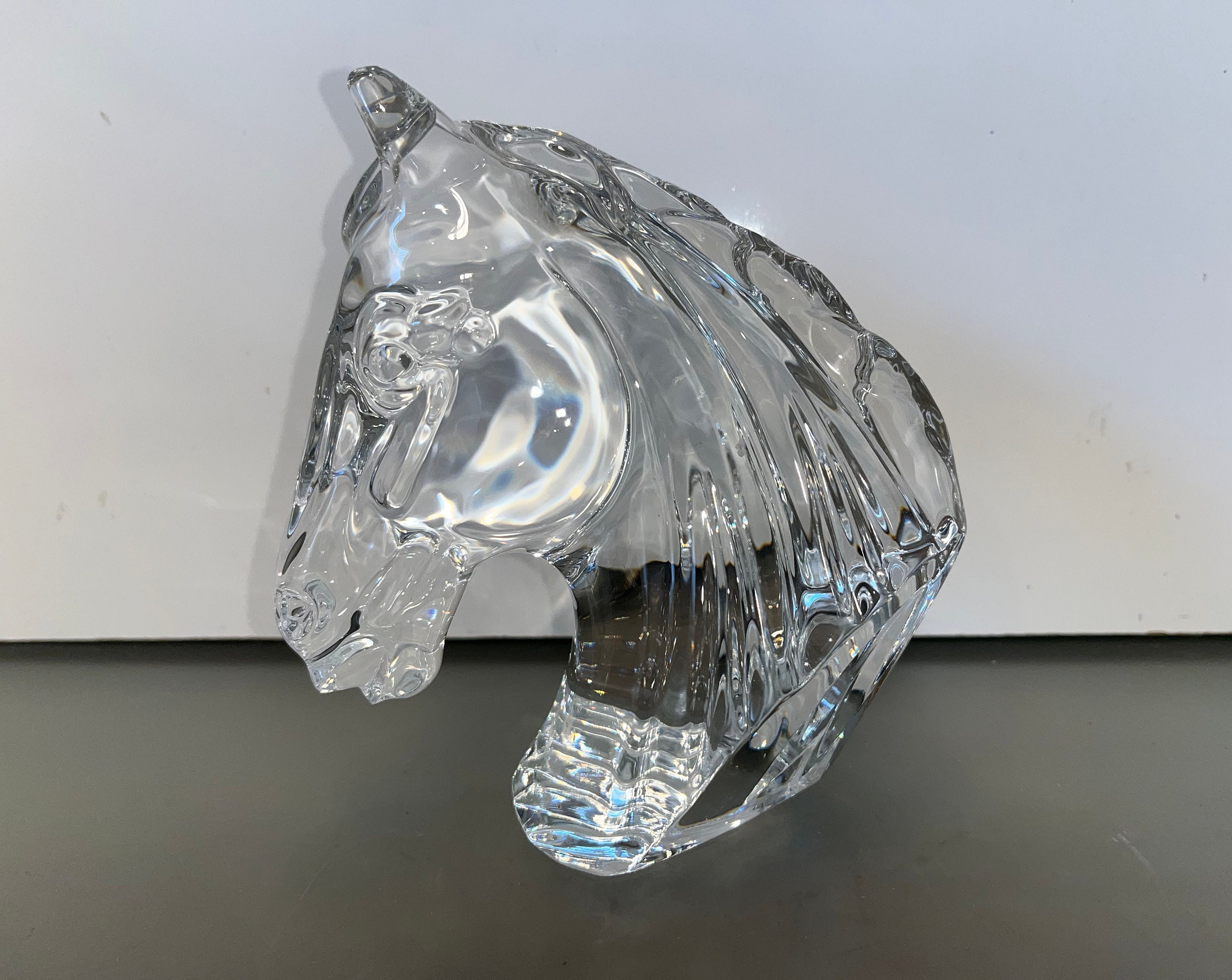 　クリスタル　翼　馬　アイルランド　置物　ウォーターフォード Waterford Racing Horse and Jockey Crystal Sculpture - Etsy
