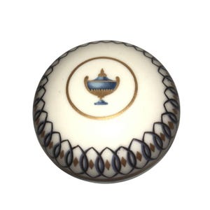 ●5449　リチャードジノリ/蓋付き小物入れ(白磁、金彩)&小皿(絵皿)、各2点 Ginori trinket box - Etsy 日本