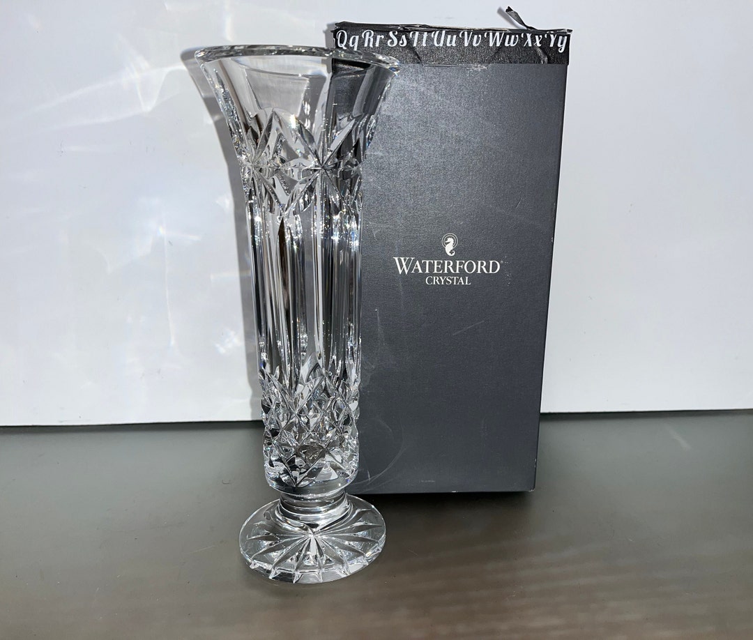 Vintage Waterford Balmoral 9 Vase, Waterford Balmoral Footed Vase