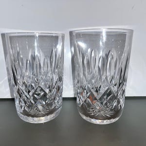 2 Waterford Lismore Double Old Fashion, Waterford Lismore 5&quot; Flat Tumblers, Lismore 14oz Hi Ball Glass, Mint