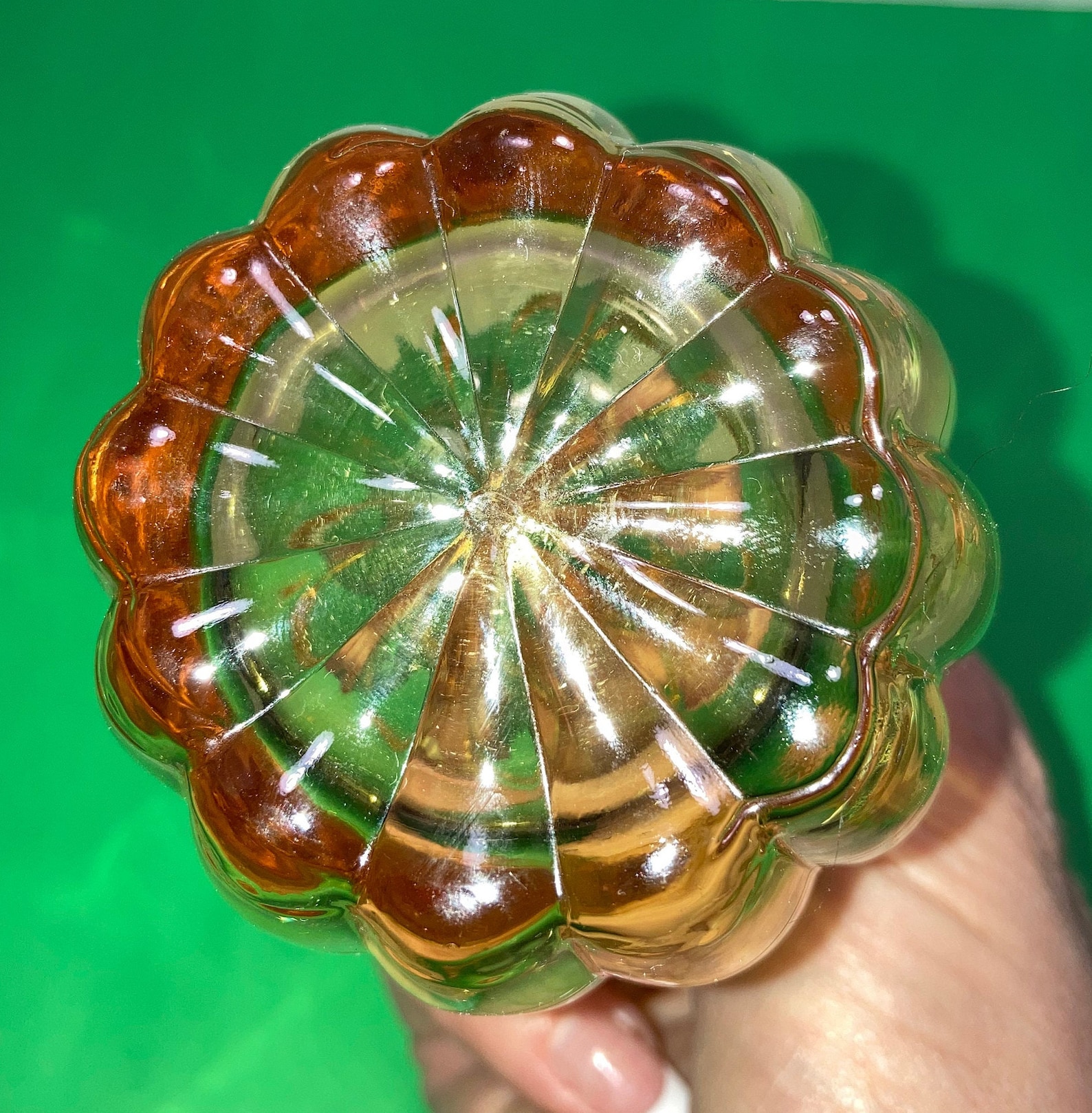 Vintage Imperial Glass Yellow Cruet Vintage Yellow Glass Oil Etsy