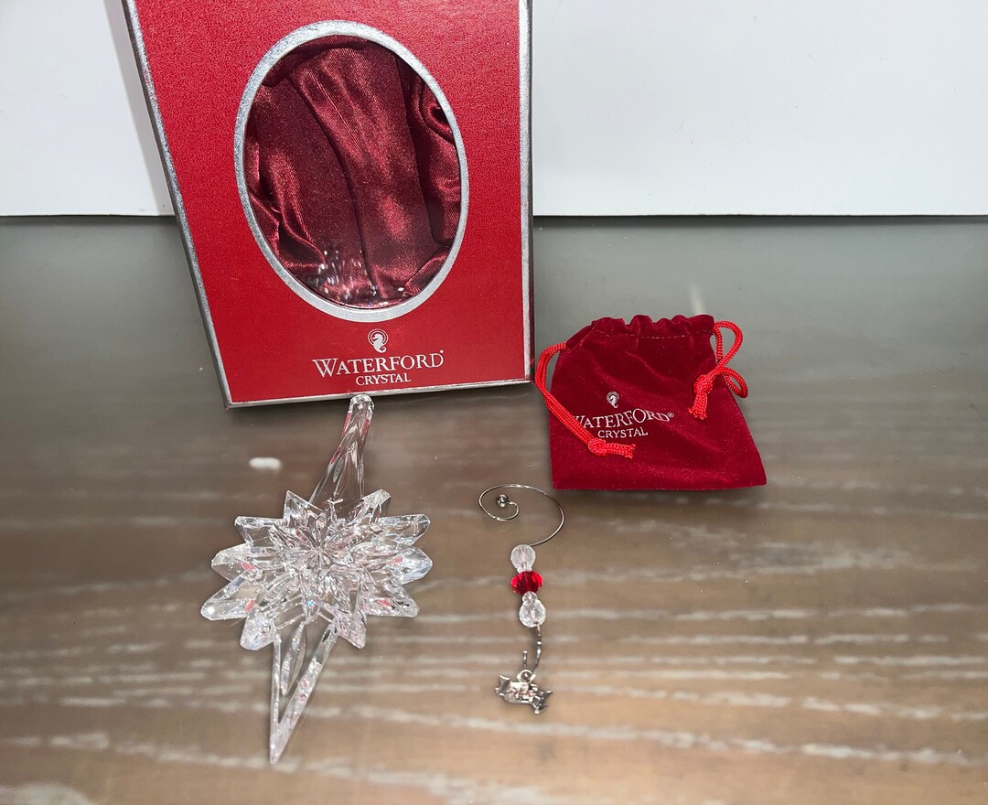 Waterford 2006 Snowstar Ornament, Waterford 140016, Waterford 6 1/2