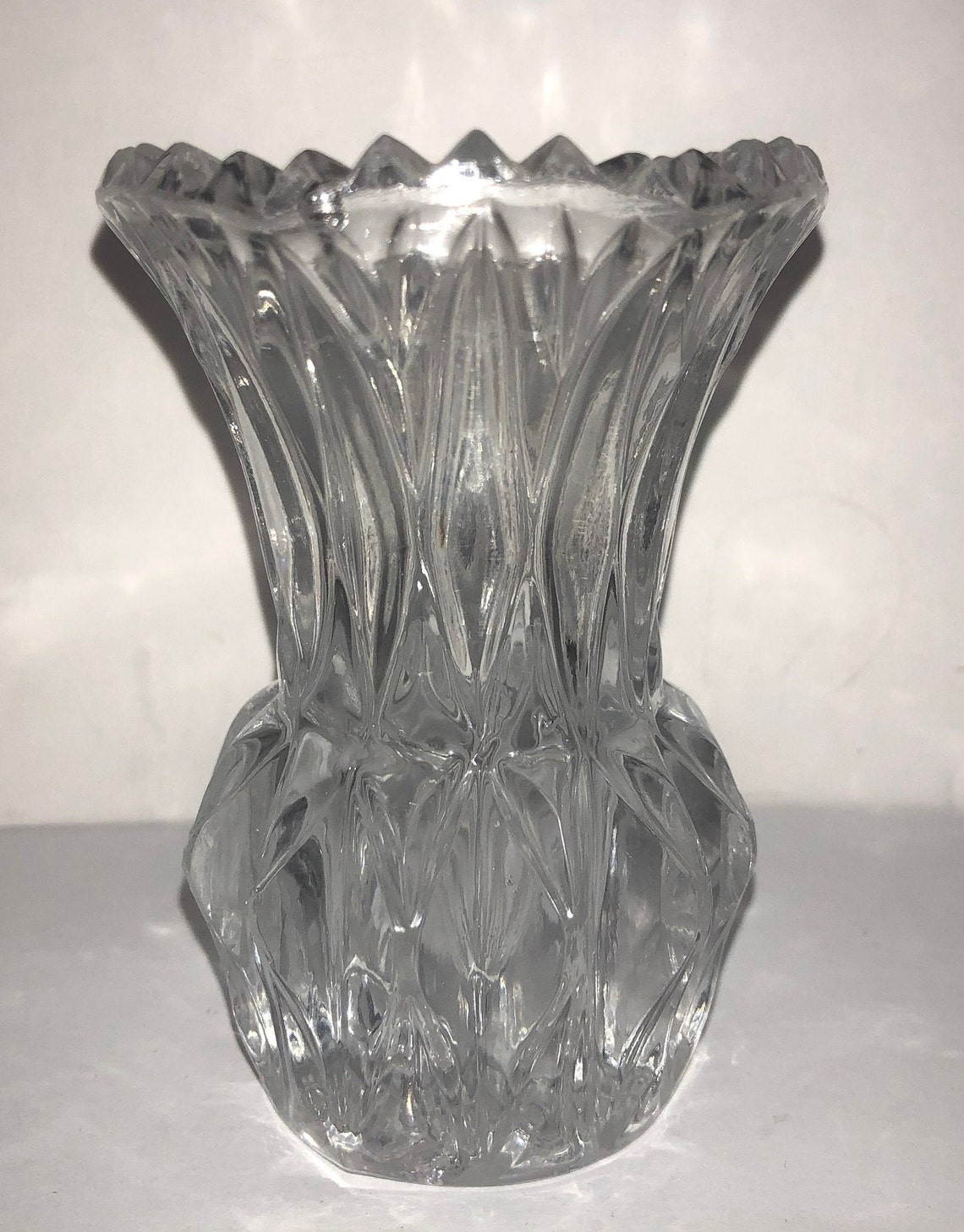 Cut Glass Toothpick Holder Vintage Cut Glass Toothpick Etsy