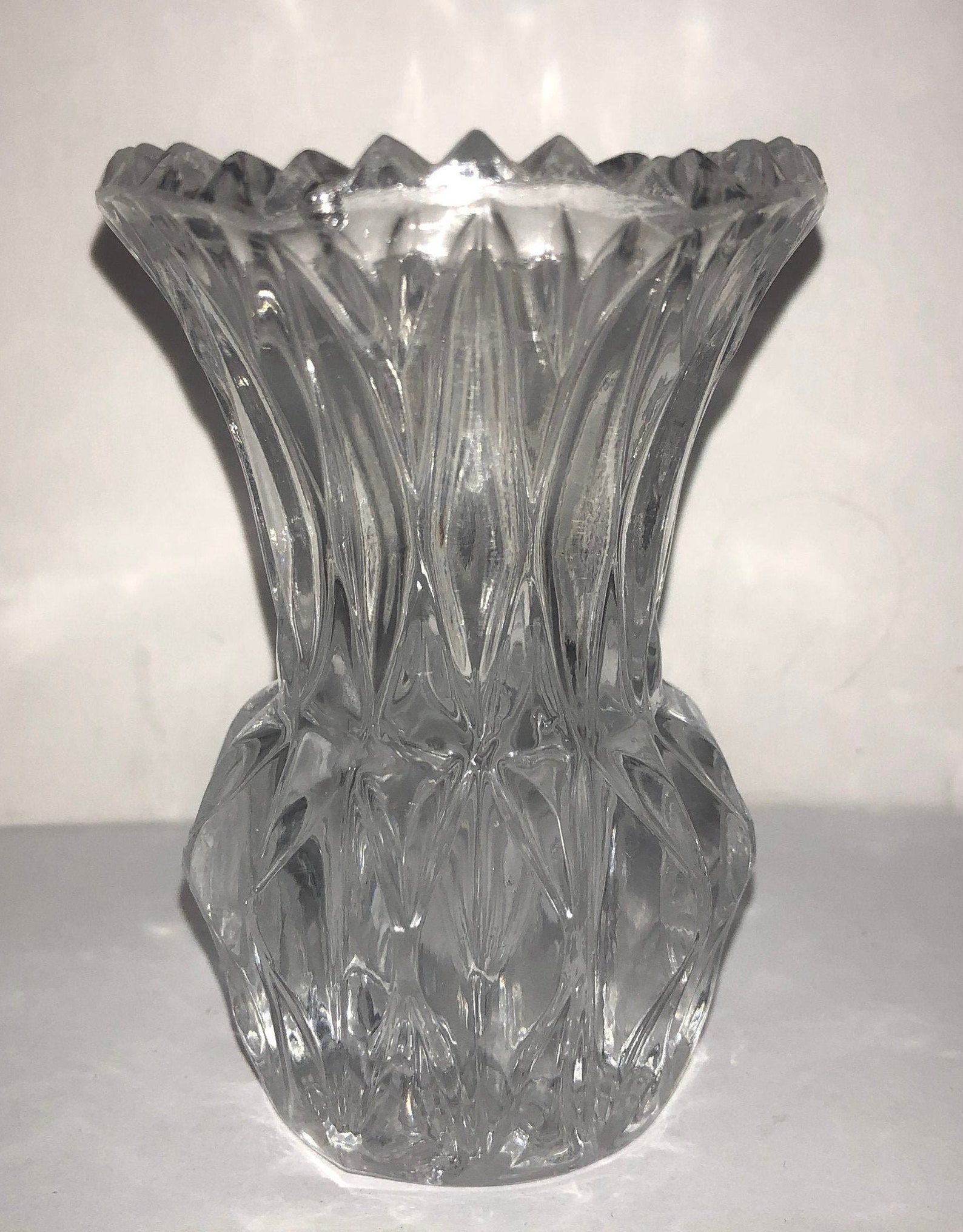 Cut Glass Toothpick Holder Vintage Cut Glass Toothpick Etsy