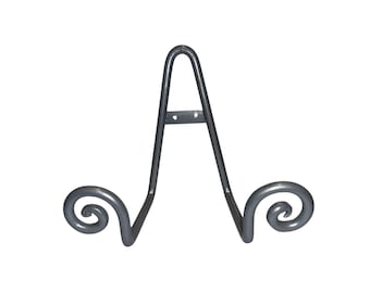 Metal Decorative Easel Stand, Silver Easel Stand, 5 1/2" Photo Easel, Painting Easel Display, Hanging Metal Easel, Platter Easel, Mint