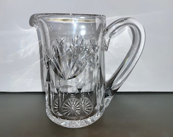 Waterford 7" Water Pitcher, Waterford Large Pineapple Pitcher, Waterford Faceted Cut Crystal Pitcher, Waterford Pineapple Pitcher, Mint