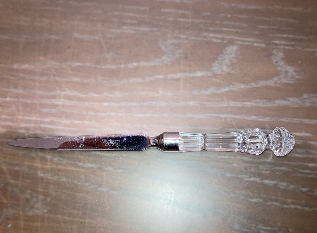 Waterford Crystal Letter Opener Signed Lismore Crystal Letter Etsy