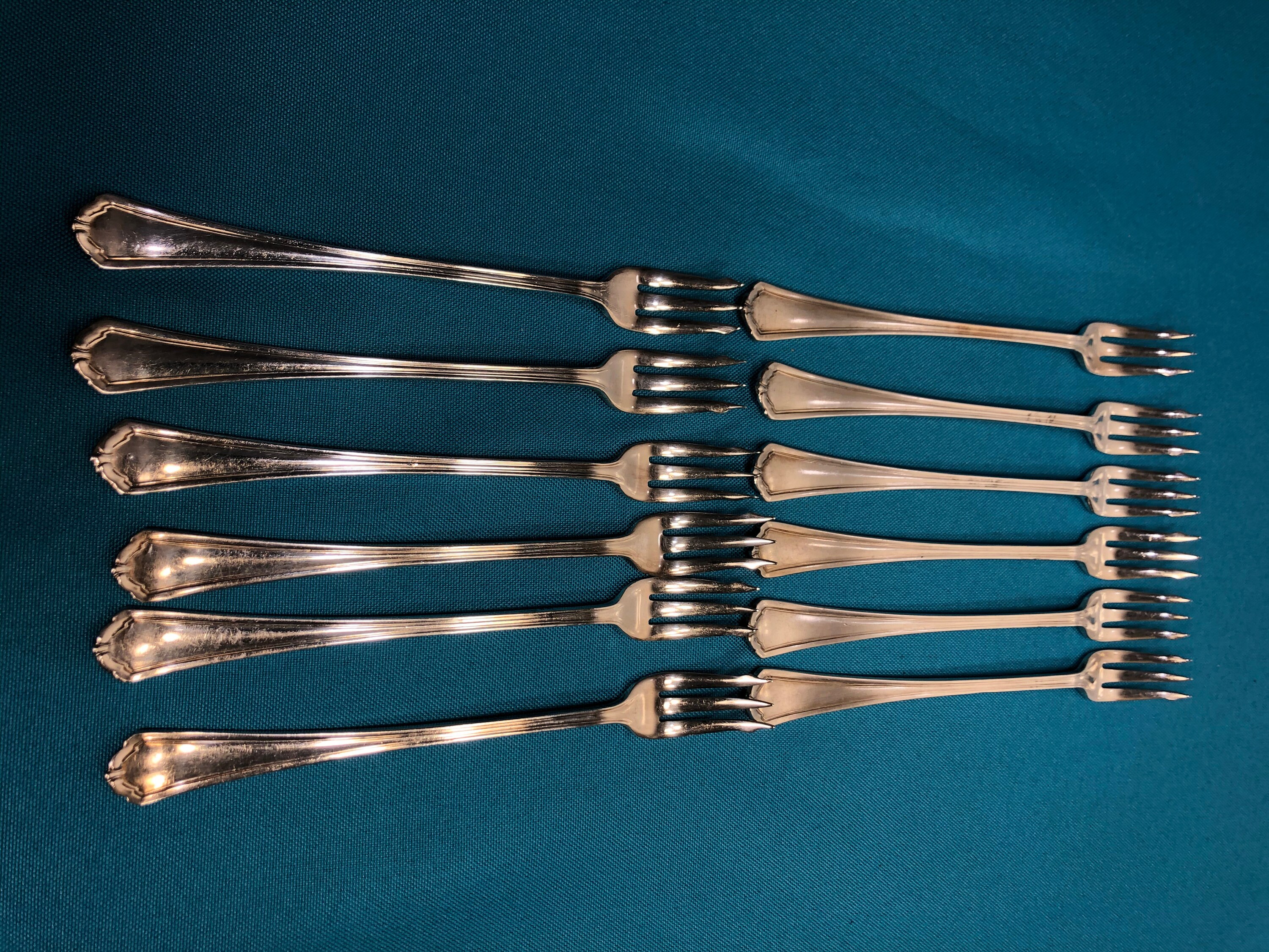 12 pcs. Wm Rogers Silver Seafood Forks 12 Cocktail Forks Etsy