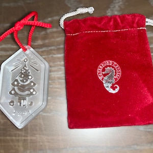 Waterford Songs of Christmas Ornament, Waterford 2001 Ornament, Waterford 2001 Tree Ornament, Waterford 108122, Waterford Tree Ornament,Mint