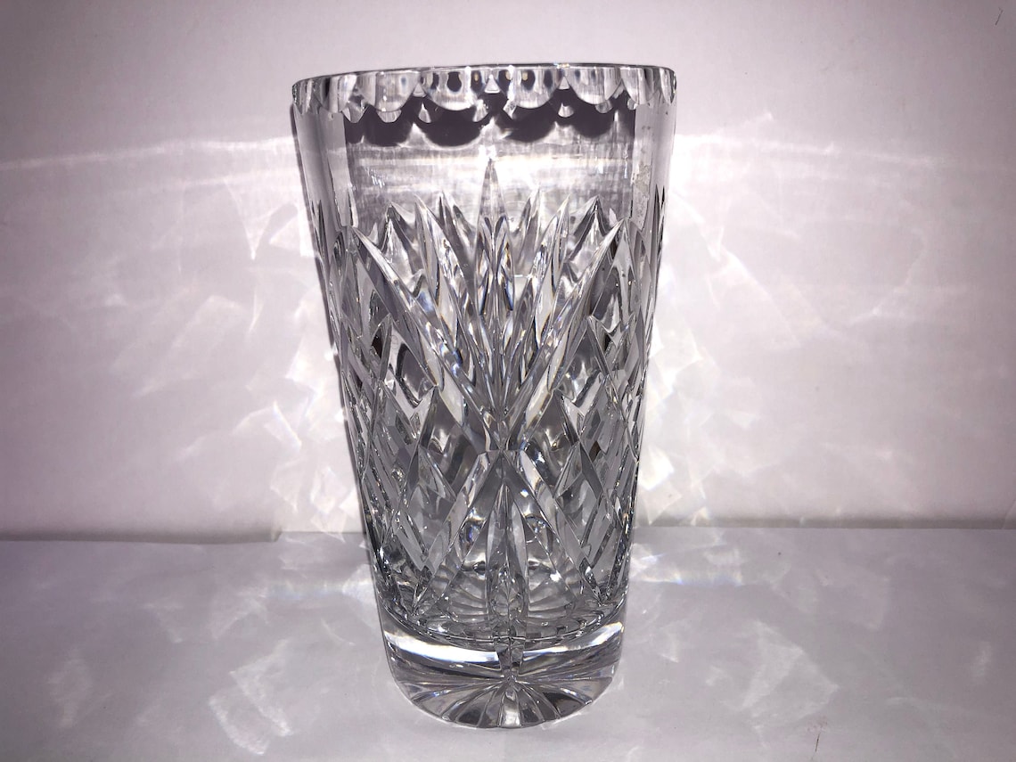Royal Doulton Crystal Vase Crystal Doulton 6 Vase Etsy