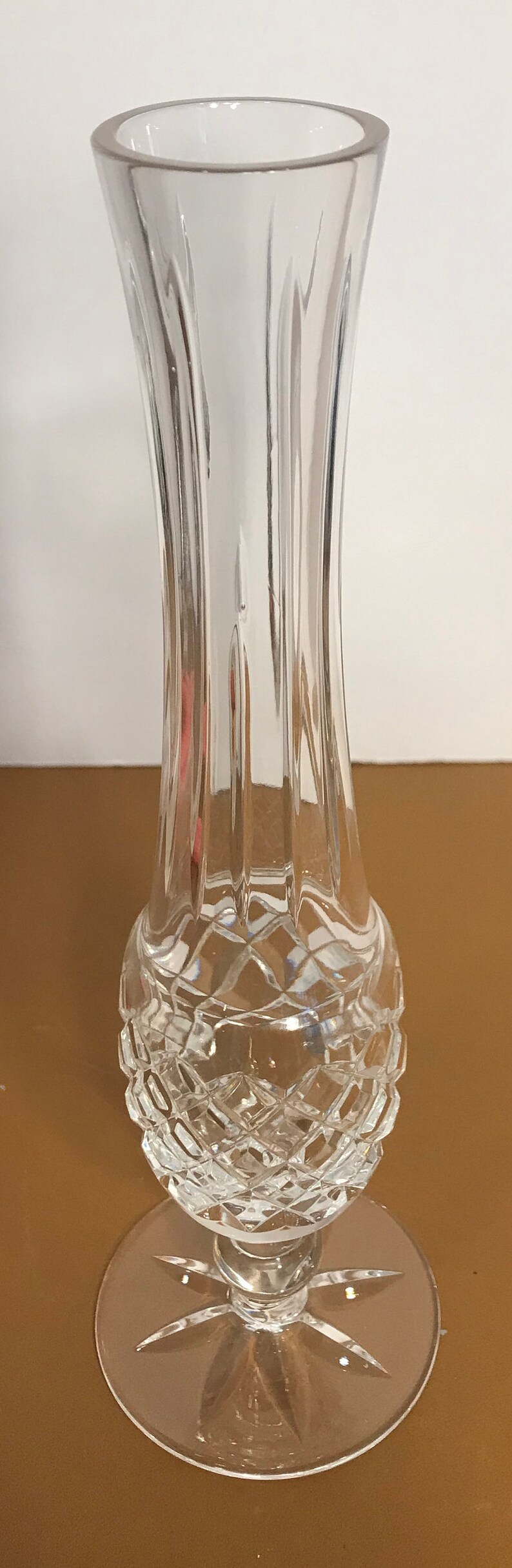 Vintage Lismore Bud Vase Waterford Crystal Lismore Bud Vase 9 14 Tall Signed Waterford Crystal Vintage Waterford Lismore Bud Vase