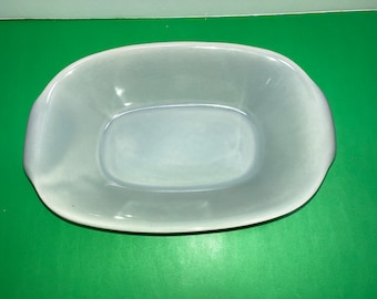 Vintage Bauer La Linda Baking Dish, Bauer USA Gray Oblong Casserole, Bauer Pottery La Linda Monterey Gray 9" Serving Bowl, Bauer Dish, Mint