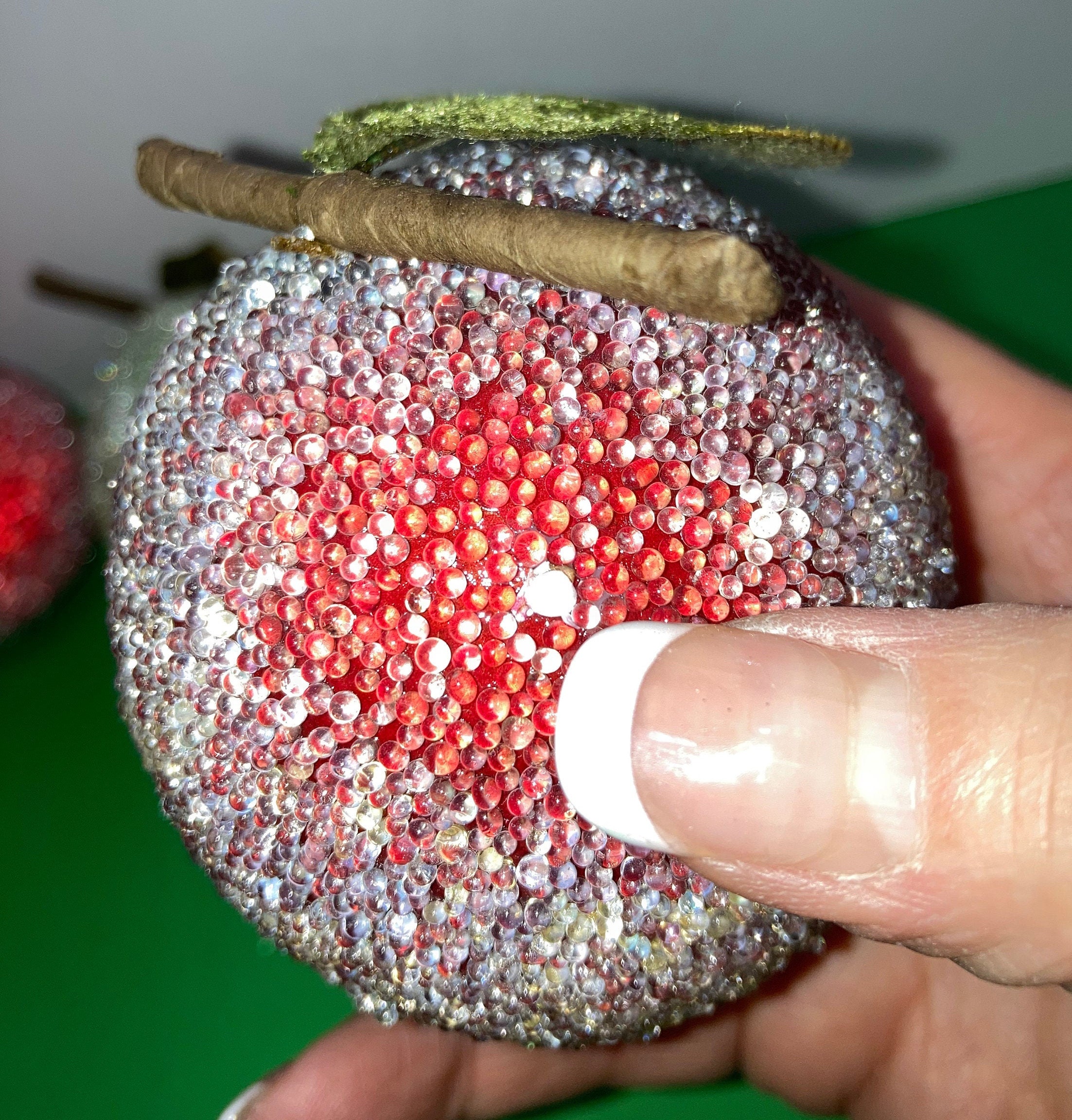 6 Vintage Beaded Fruit Beaded Beaded Lime Beaded Plumb Etsy