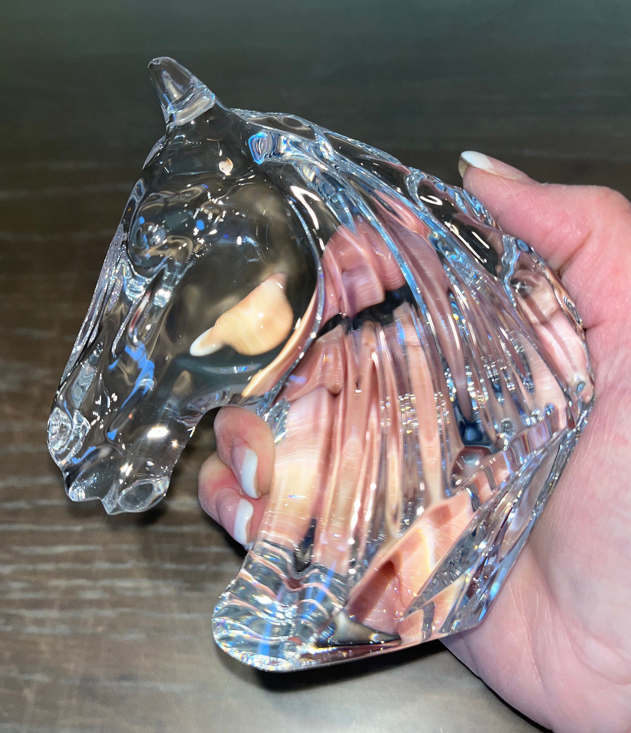 　クリスタル　翼　馬　アイルランド　置物　ウォーターフォード Waterford Crystal 7