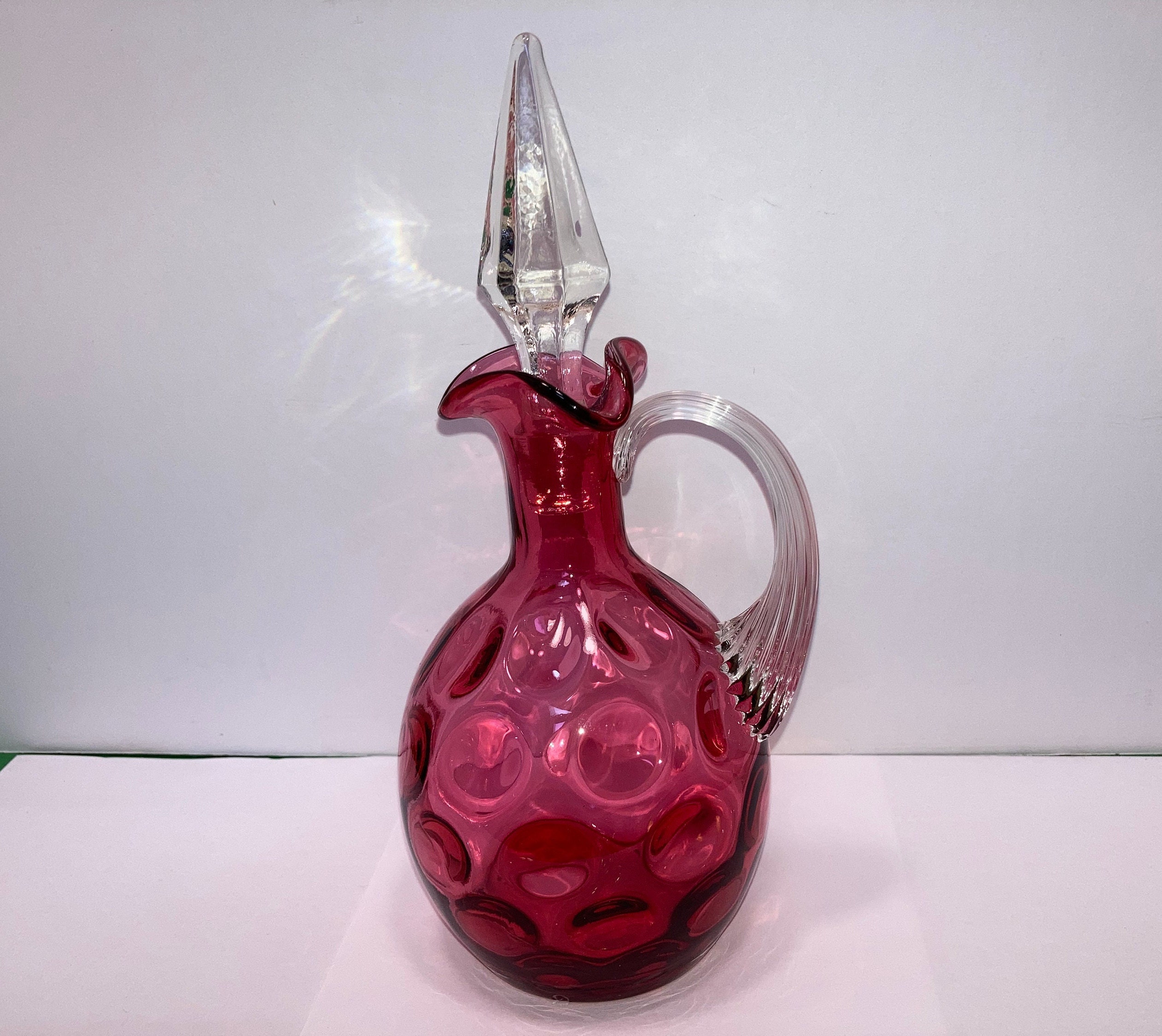 フェントンクランベリードット フェントン クランベリー クルエット、ヴィンテージ クランベリー