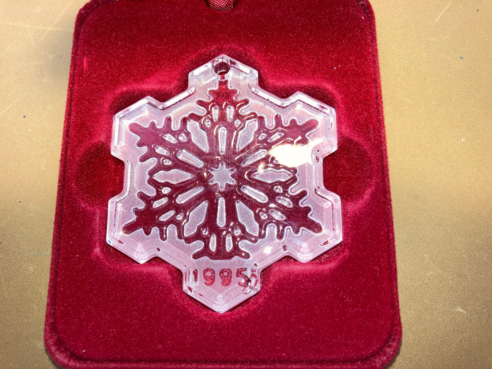 Vintage Waterford Christmas Snowflake 1995 Ornament Waterford Etsy