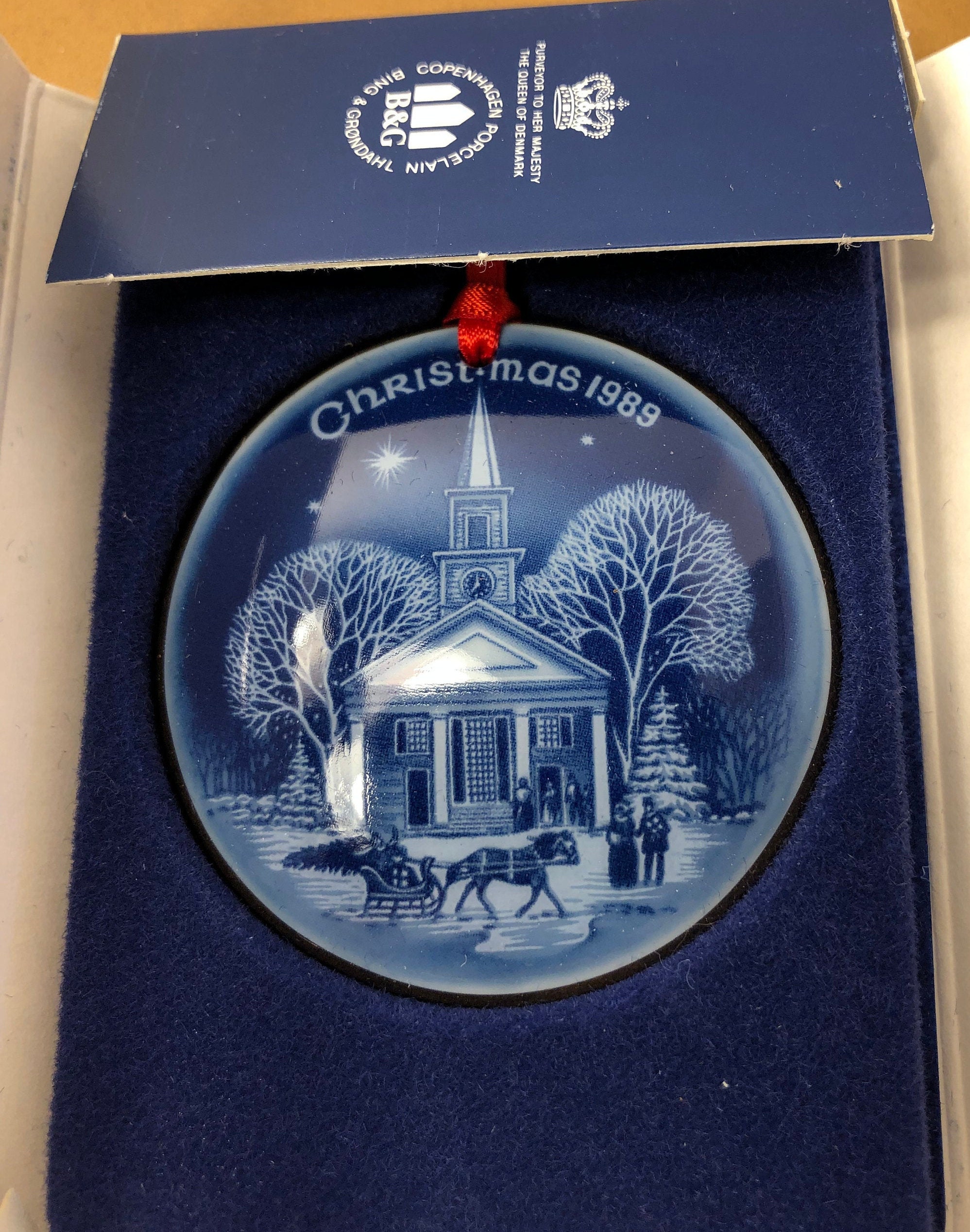 Vintage Royal Copenhagen Christmas in America Ornament New Etsy Ireland