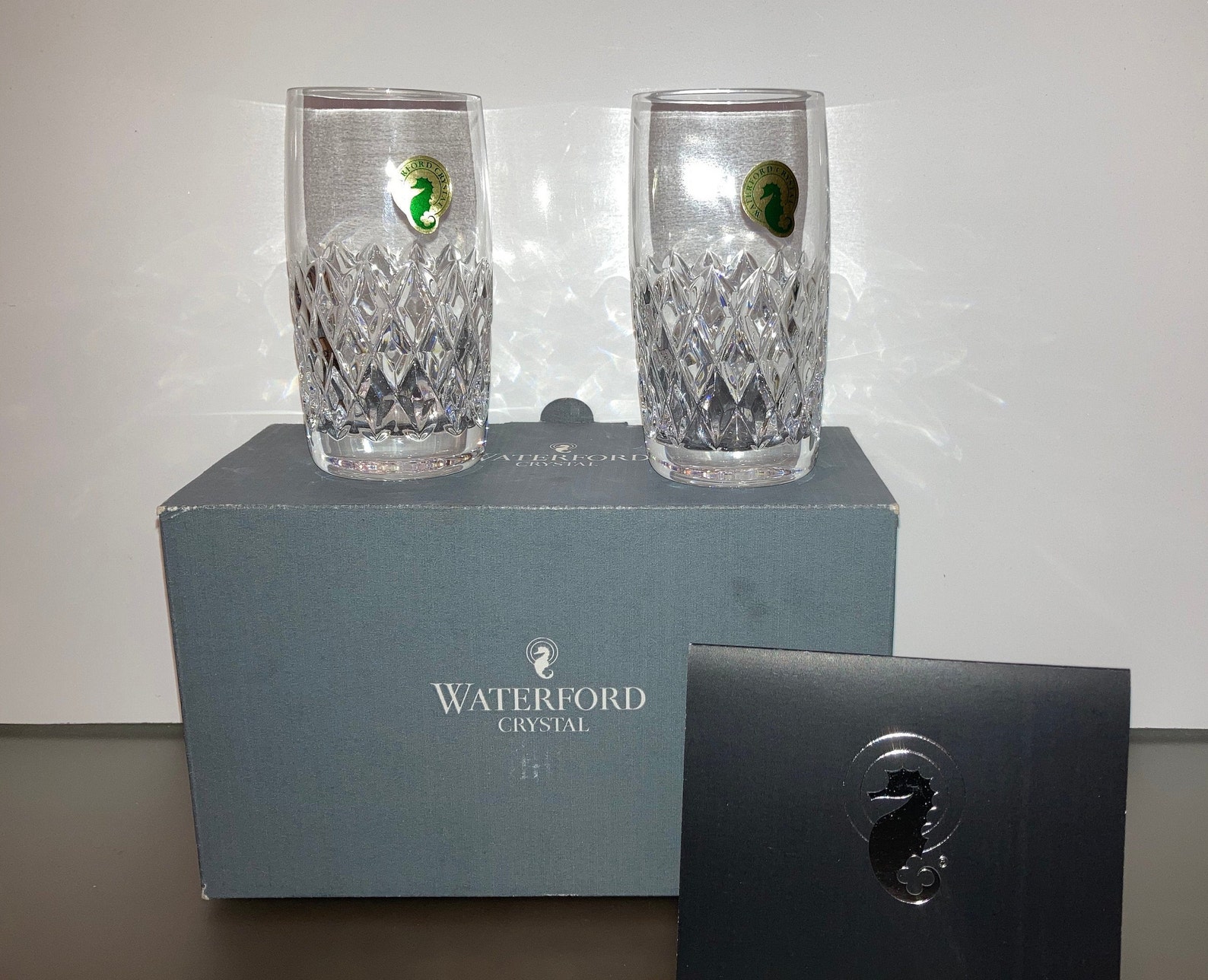 Pair of Waterford Dorrance Whiskey Glasses Waterford Whiskey Etsy