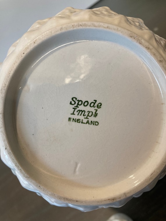 Vintage Spode Tea Pot, Rare Spode Williamsburg Pineapple Tea Pot